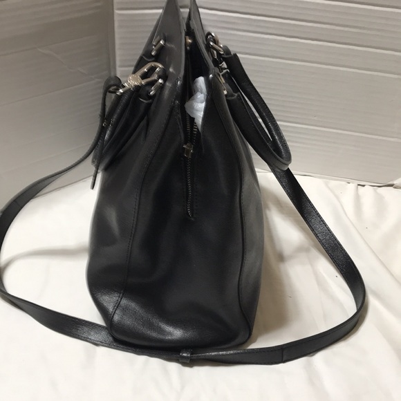 Furla business travel leather bag with double straps. Made in Italy. NWT - Picture 4 of 11